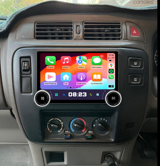 Nissan Patrol 2004-2015 Y61 GPS Bluetooth Wireless Apple CarPlay Android Camera Stereo double Knob control