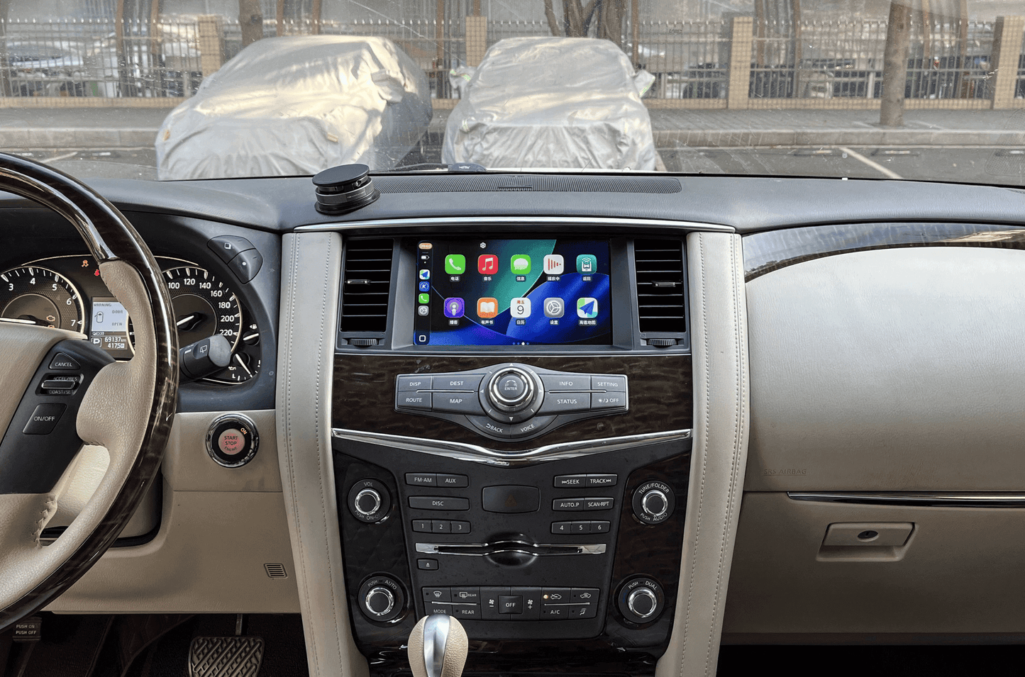 Nissan Patrol Y62 2013-2025 10" Infotainment stereo upgrade wireless CarPlay Android Auto