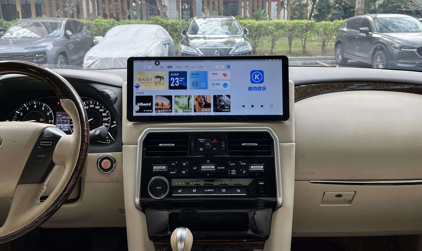 Nissan Patrol Y62 2013-2025 12.8" Infotainment stereo upgrade wireless CarPlay Android Auto