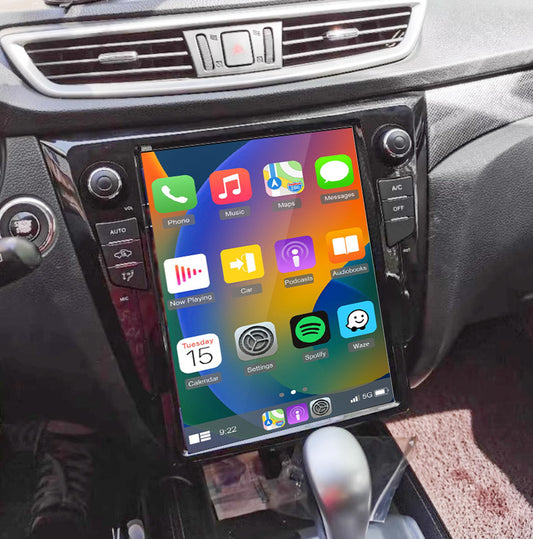 Nissan Qashqai 2014-2021 12.1"GPS Wireless apple CarPlay Android auto stereo Support 360