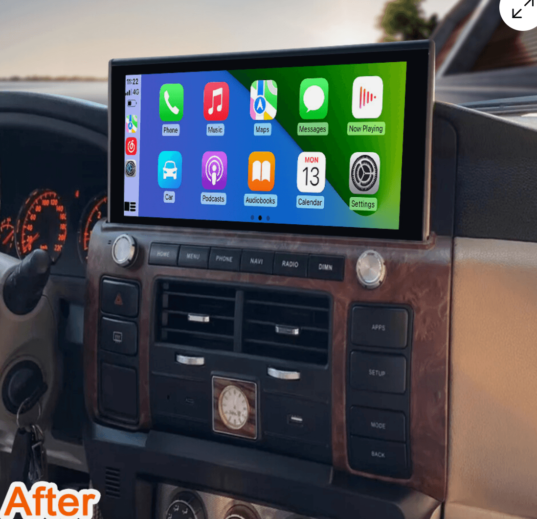 Nissan patrol Y61 GU 1997-2012 12.3" Wireless Apple CarPlay Android Auto Headunit Radio upgrade