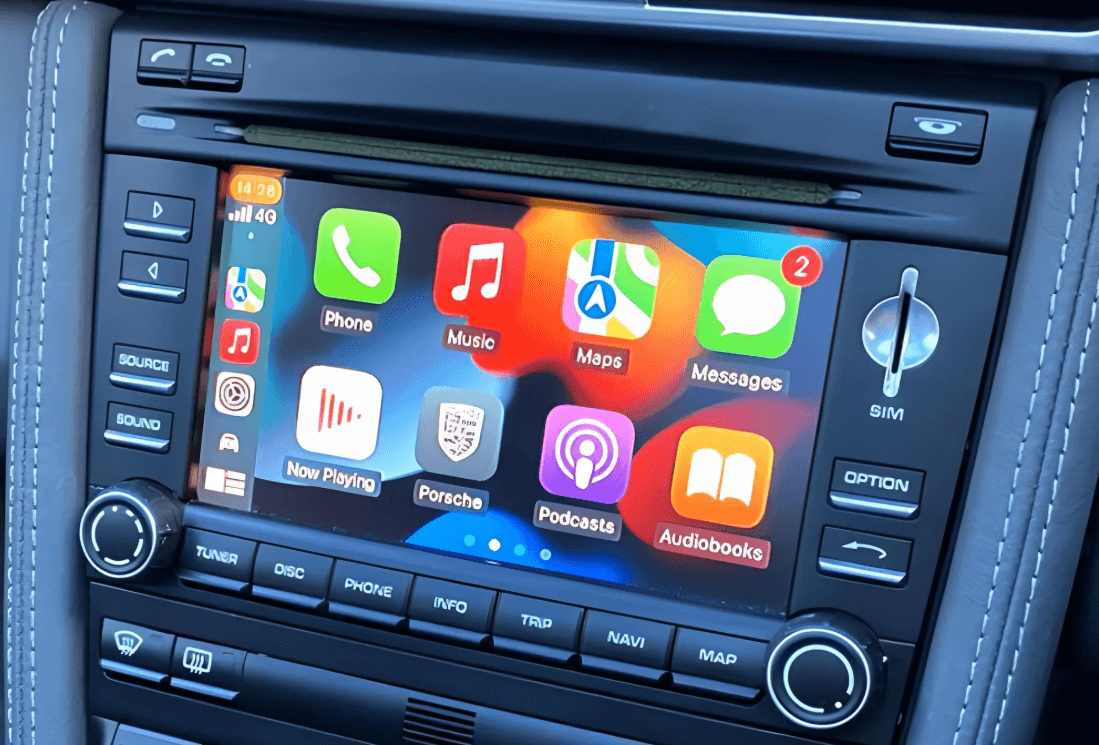 Porsche 911 08-12 (Gen 2) Add Wireless CarPlay & Android Auto MMI Retrofit interface