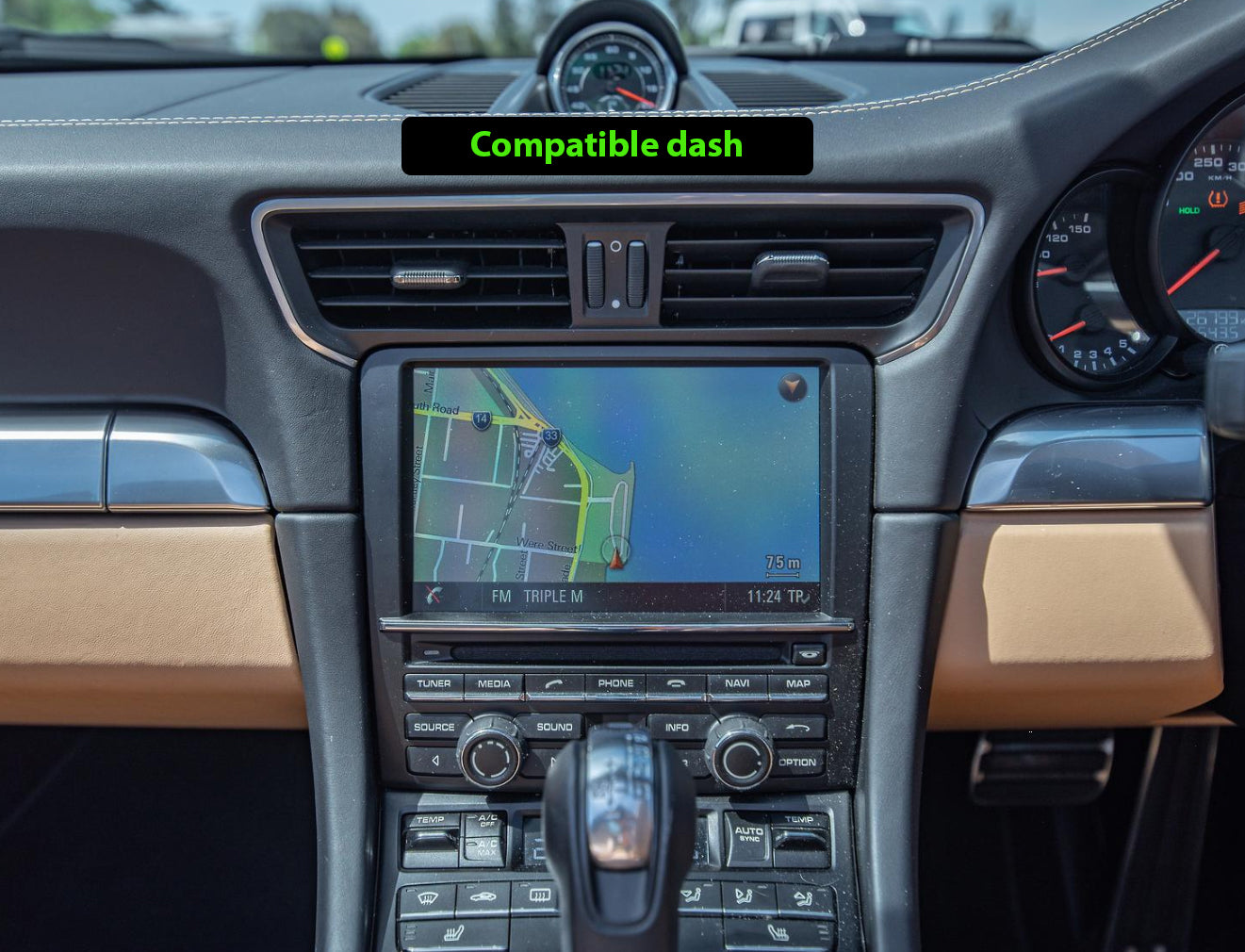 Porsche 911 12-18 11" Touchscreen upgrade Stereo Wireless CarPlay Android Auto