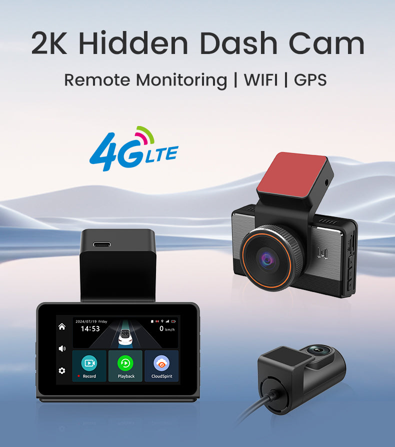 Proline Dash Cam P83 – 2K Front & 1080P Rear Dual Camera with Remote Live View