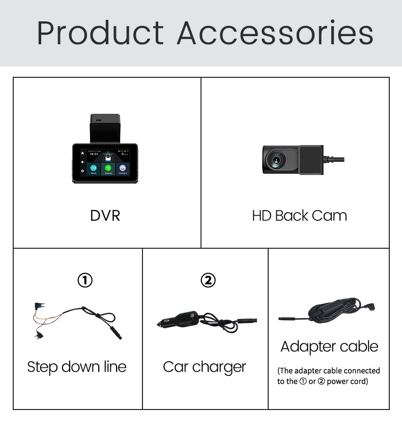 Proline Dash Cam P83 – 2K Front & 1080P Rear Dual Camera with Remote Live View