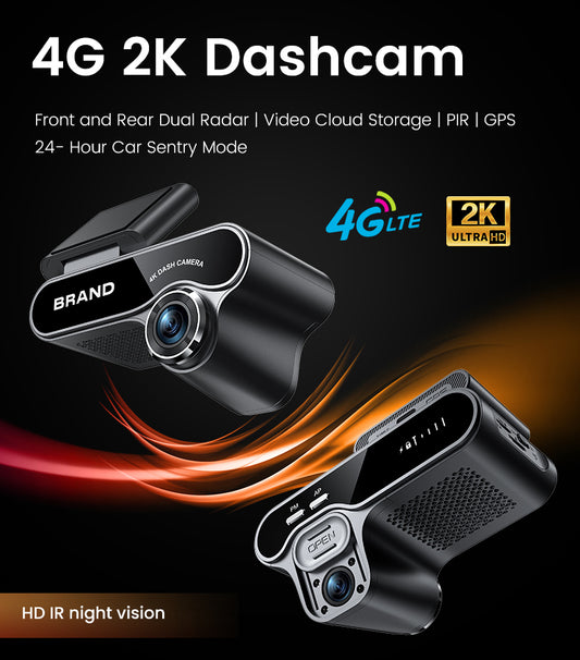 Proline H002 Dash Cam – 3.0” 4K Dual Dash Camera with WiFi, GPS & Parking Monitor