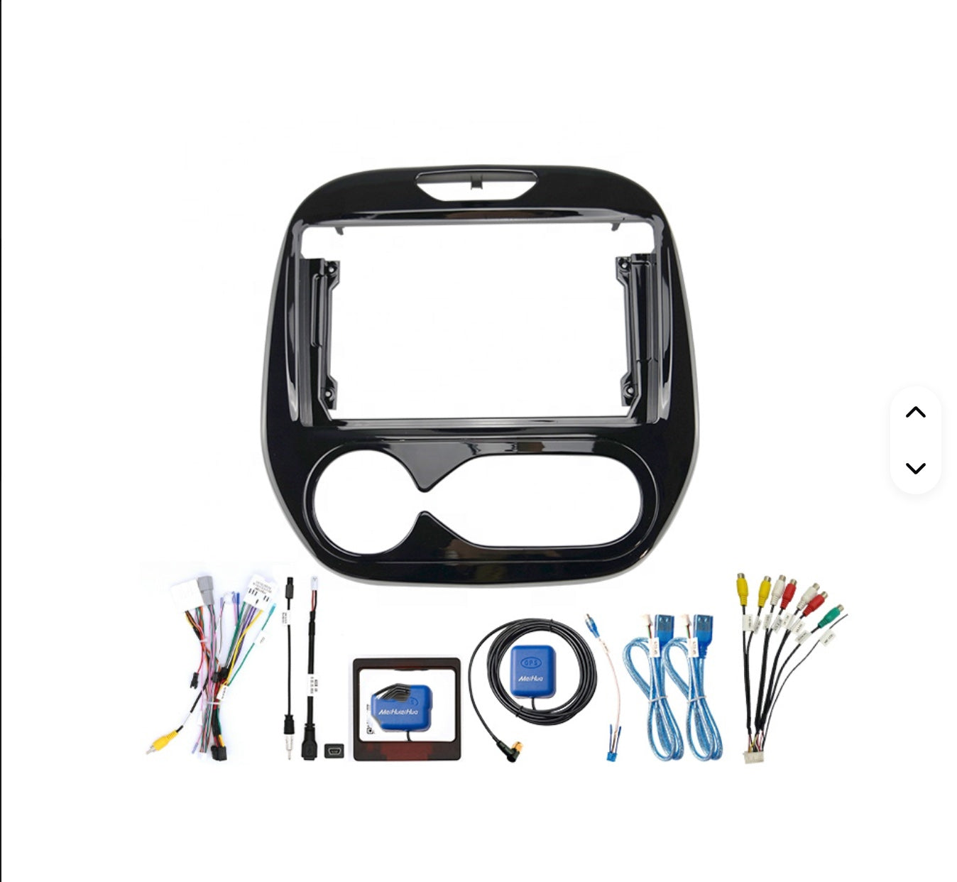Renault Captur 2011-2019 stereo facia 9 inch android  Double din 2 din fascia frame surround harness