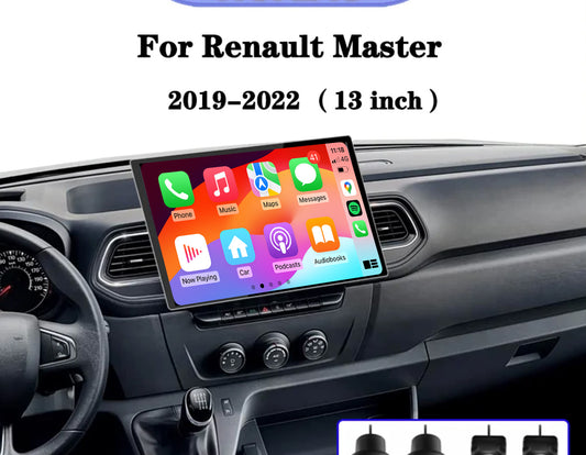Renault Master 2019-2025 Apple CarPlay / Android Auto 13.3" Stereo Upgrade