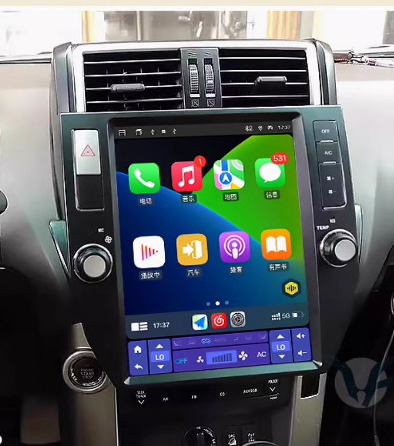 Toyota Prado 150 14-18 12.1" Vertical Screen GPS Wireless Apple CarPlay Android Auto Stereo
