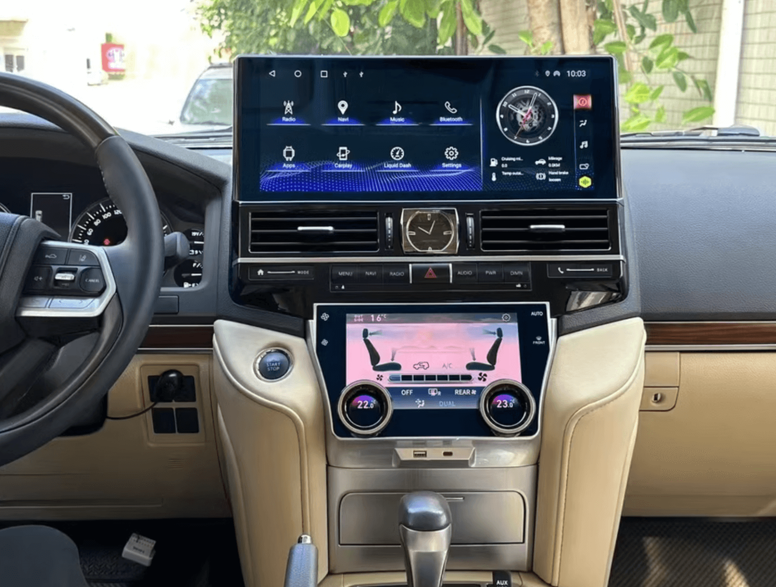 Toyota Landcruiser LC200 15-24 VX, Sahara 17" Screen GPS Wireless Apple CarPlay Android Auto Stereo Upgrade