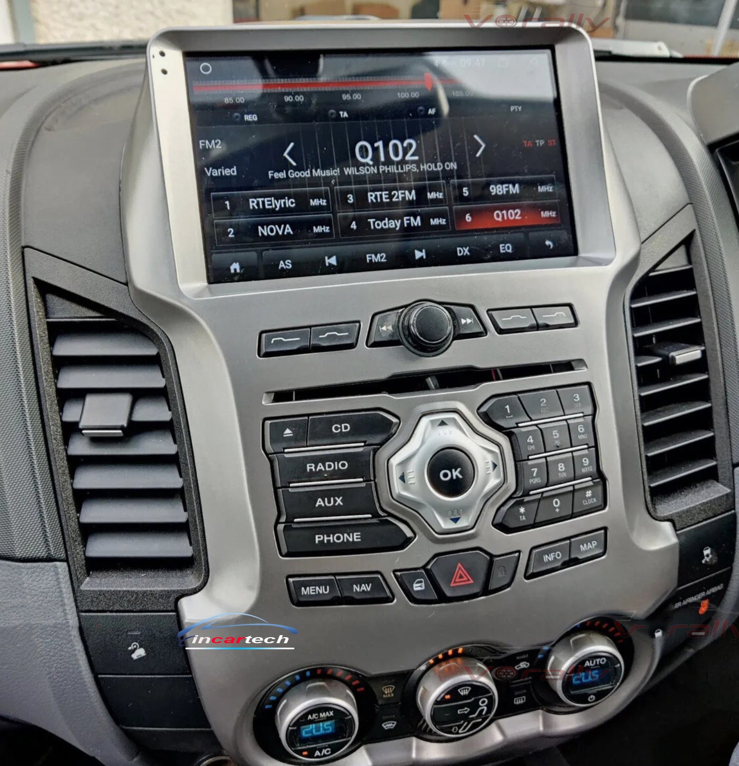 Ford Ranger 2011-2016 Wireless Apple Carplay Android Auto GPS Nav upgrade stereo 9 inch Bluetooth