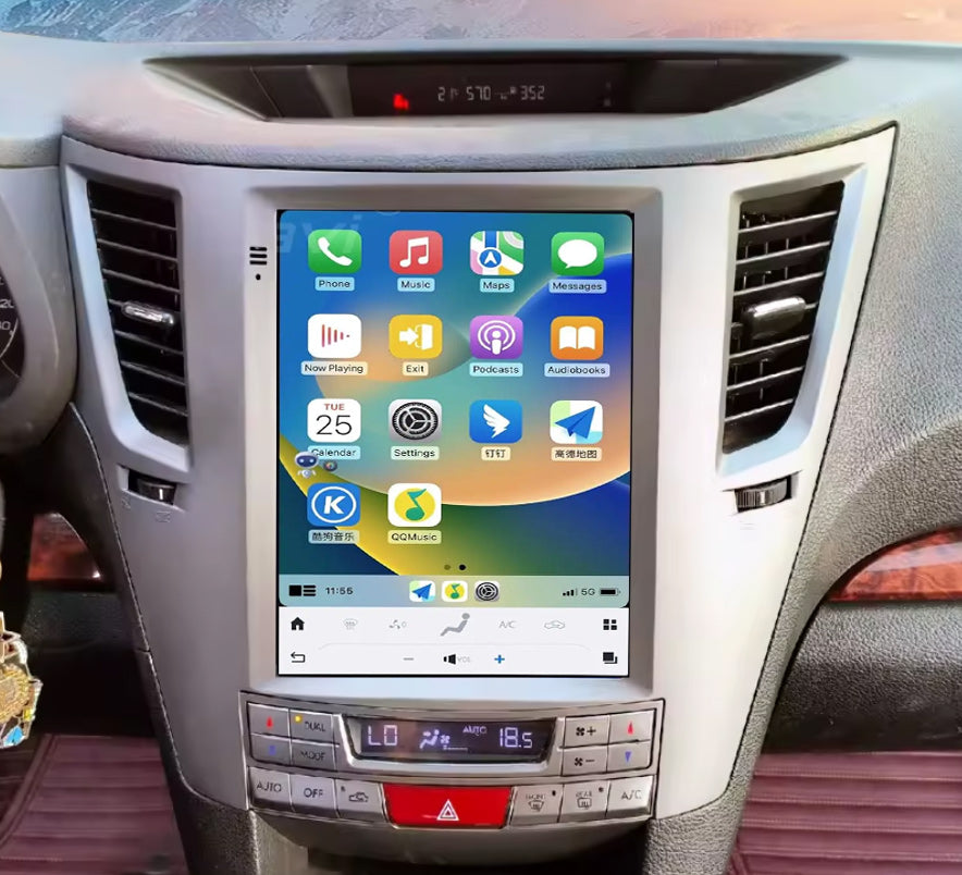 Subaru Outback 2009-2014 11.6“ Tesla Style GPS Bluetooth Wireless Apple CarPlay Android Auto Stereo