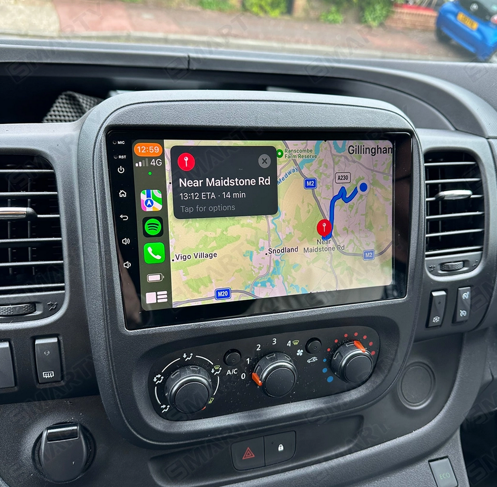 RENAULT TRAFIC 09-22  Wireless Apple Carplay Android Auto GPS Bluetooth Stereo Radio