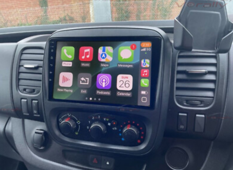 RENAULT TRAFIC 09-22  Wireless Apple Carplay Android Auto GPS Bluetooth Stereo Radio