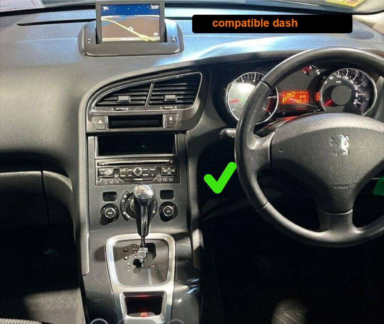 Peugeot 5008 09-15  Wireless Apple Carplay Android Auto GPS Bluetooth Stereo Radio