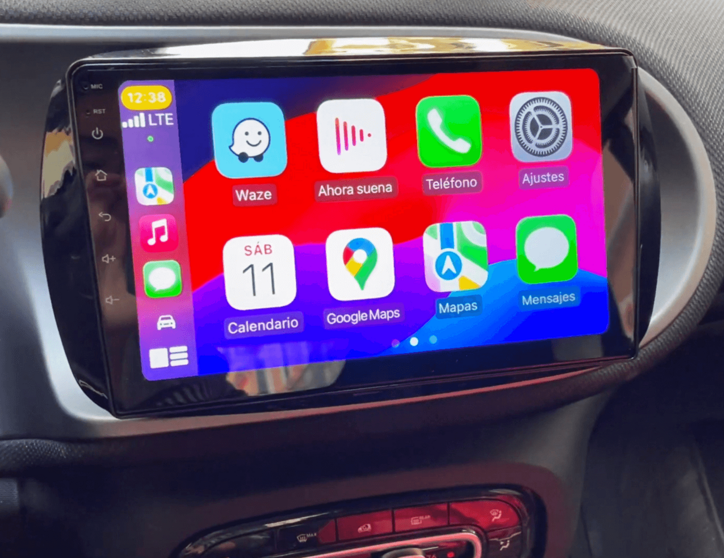 Smart Fortwo 16-20 9" GPS Infotainment Wireless CarPlay Android Auto Stereo