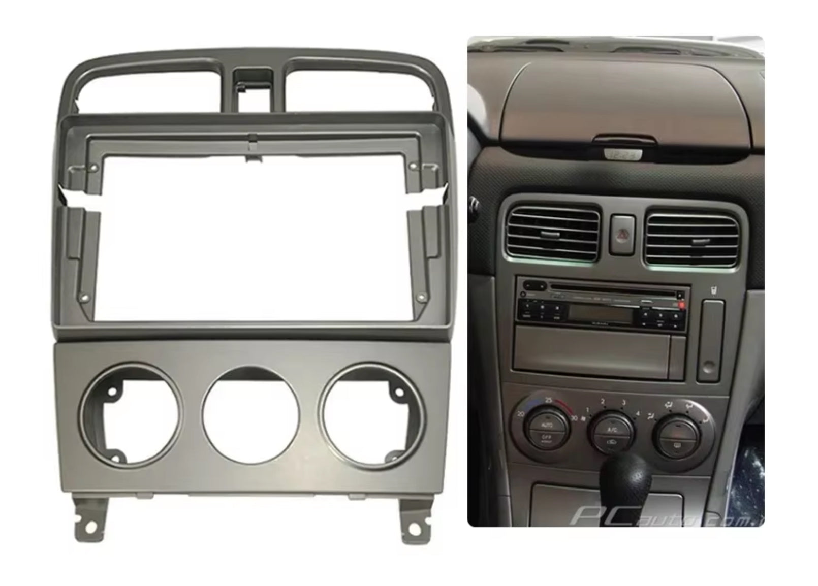 Subaru Forester XT 2002-2007 stereo facia 9 inch android  Double din 2 din fascia frame surround