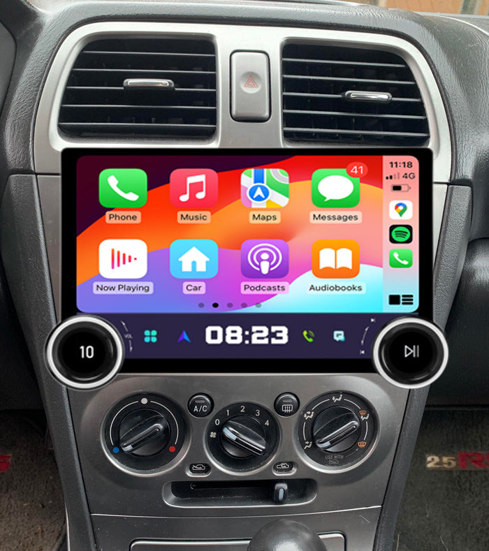 Subaru Impreza 2000-2007 GPS Bluetooth Wireless Apple CarPlay Android Auto Stereo with double Knob Control