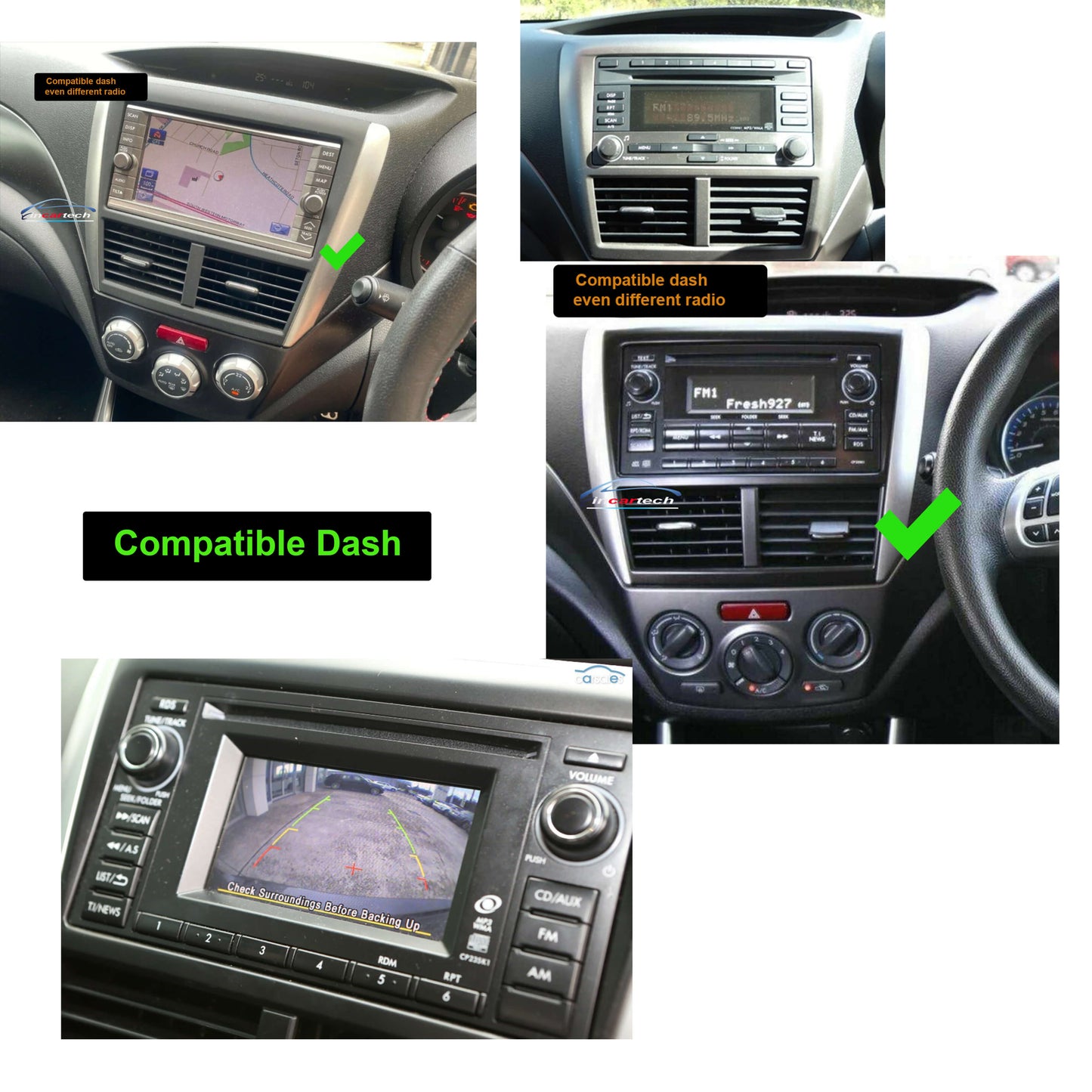 Subaru WRX 2007-2014 Wireless Apple Carplay Android Auto Radio upgrade stereo