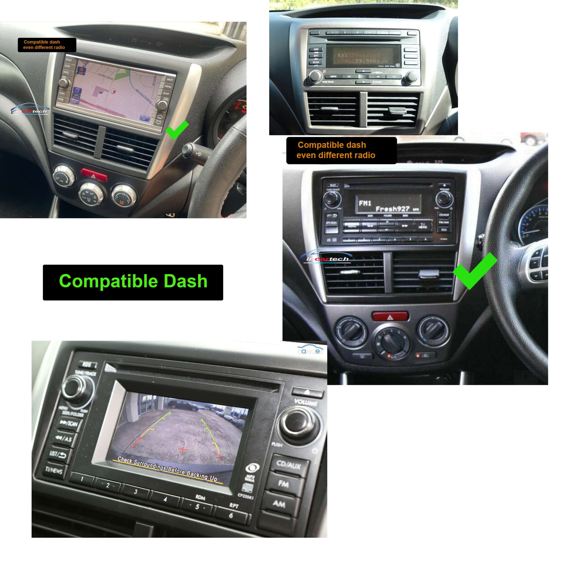 Subaru WRX 2007-2014 Wireless Apple Carplay Android Auto Radio upgrade stereo