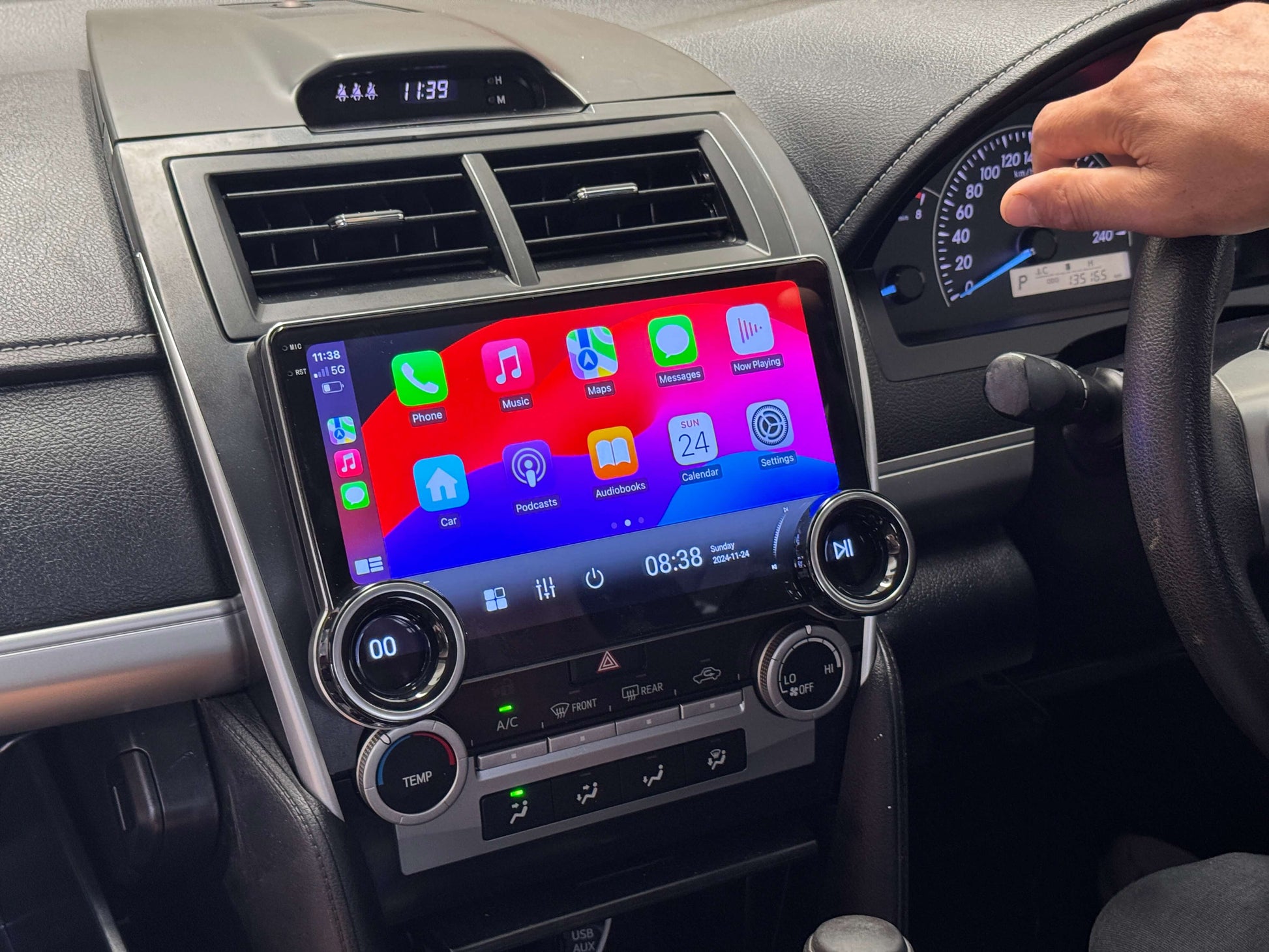 Subaru WRX 2007-2014 Wireless Apple Carplay Android Auto Radio upgrade stereo with double Knob Control
