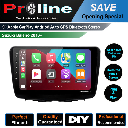 Suzuki Baleno 2016-2020 Wireless Apple CarPlay Android Auto Stereo Radio upgrade