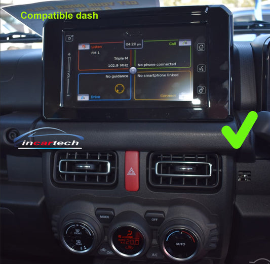 Suzuki Jimny 2017+ 11.5 inch Wireless Apple CarPlay Android Auto GPS Radio Stereo, Suzuki Jimny 2017+ stereo facia 9 inch android  Double din 2 din fascia frame surround