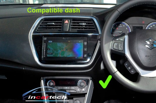 Suzuki S-Cross 2014+ stereo facia 9 inch android  Double din 2 din fascia frame surround