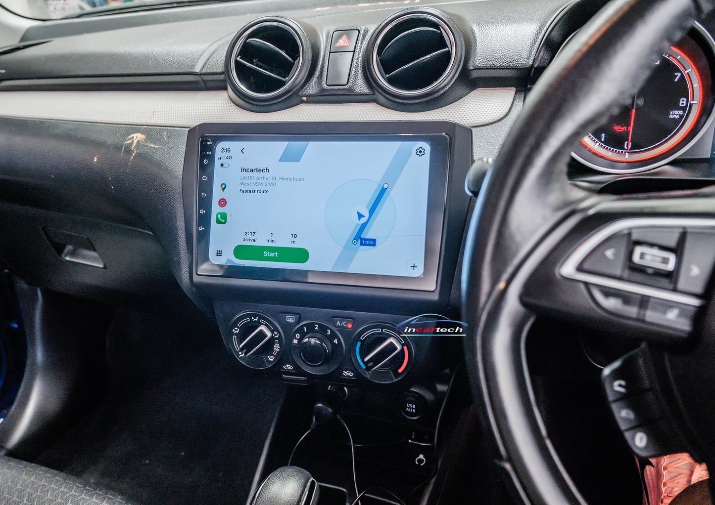 Suzuki Swift 2017-2024 infotainment Wireless Apple CarPlay GPS upgrade stereo