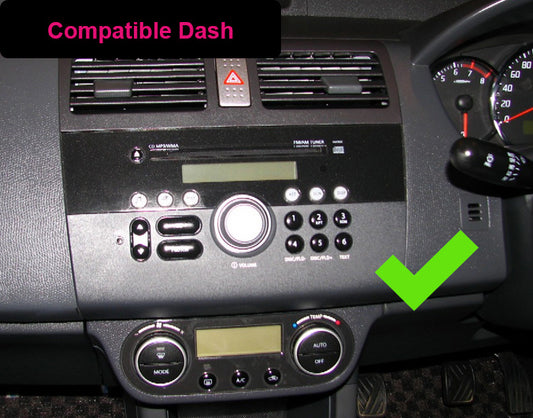 Suzuki swift 05-11 stereo facia 10 inch android  Double din 2 din fascia frame surround