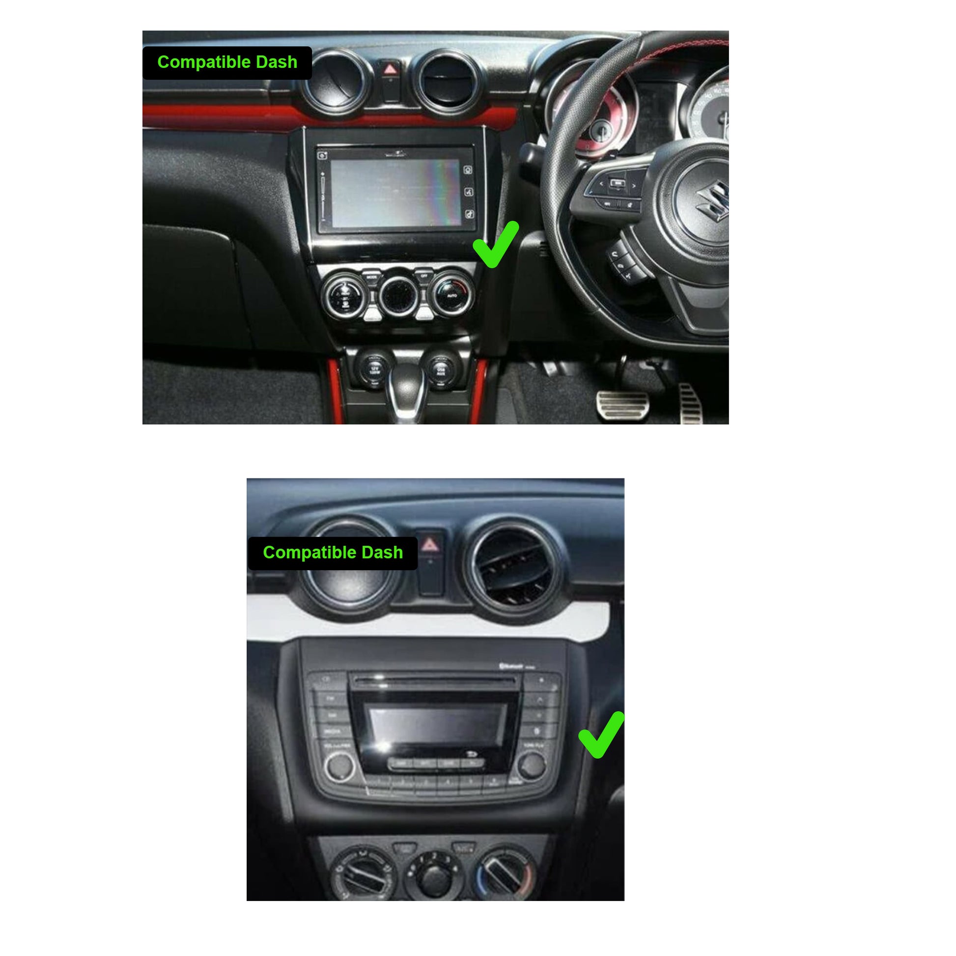Suzuki swift 17-24 stereo facia 10 inch android  Double din 2 din fascia frame surround