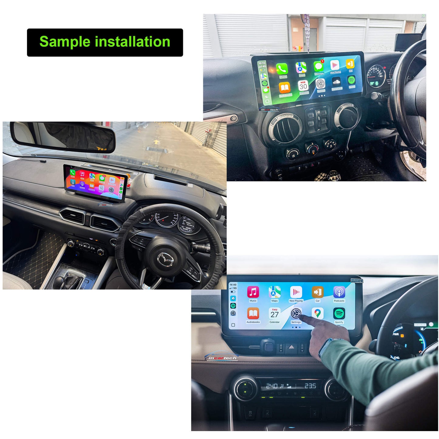 Toyota 86 2012-2022 12.3" horizontal stereo GPS upgrade Wireless Apple CarPlay Android Auto