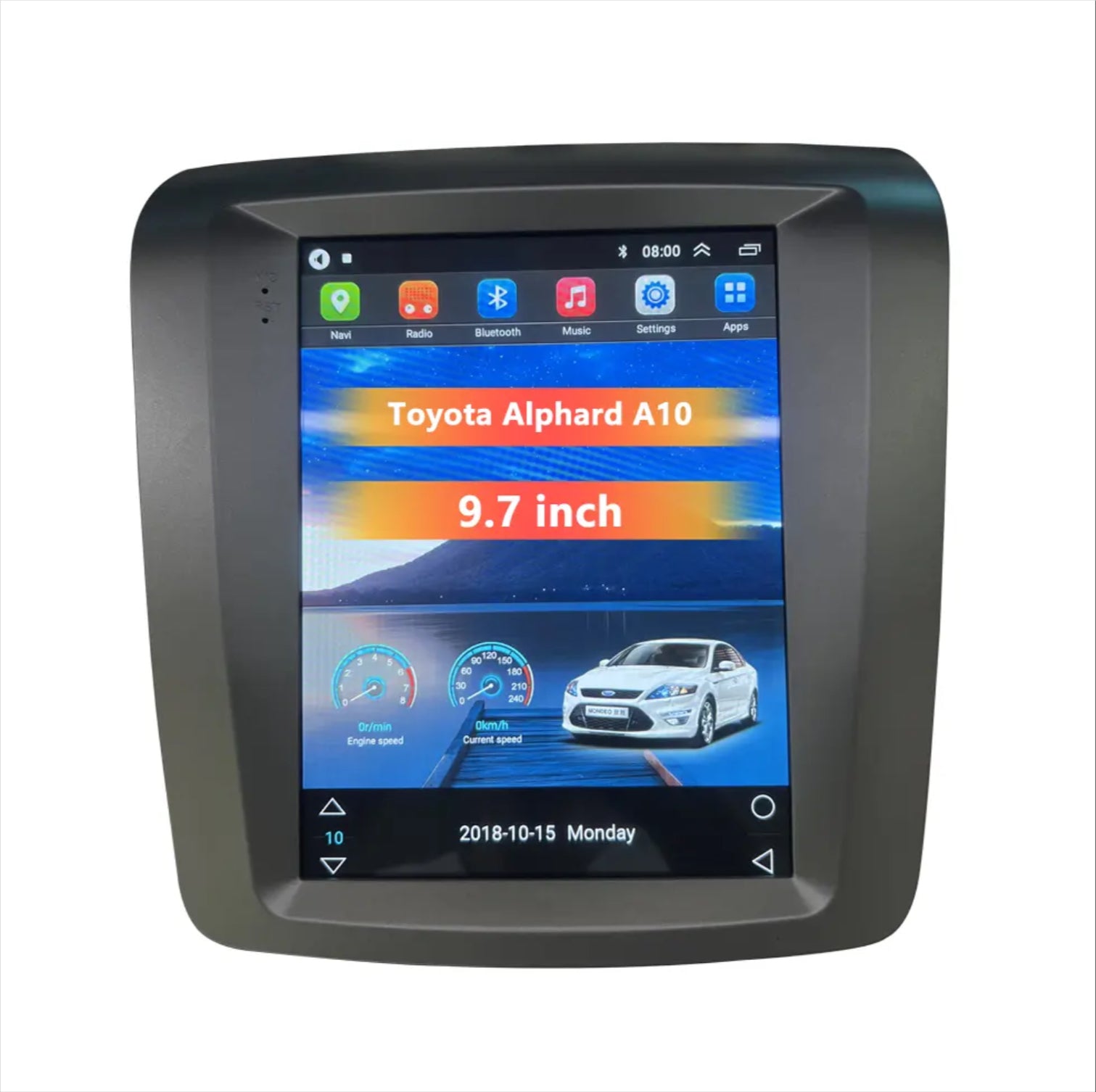Toyota Alphard 2001-2008 10 Series 9.7" GPS Wireless Apple CarPlay Android Auto Stereo Radio