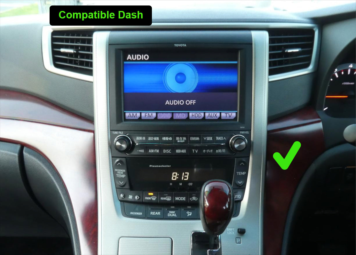 Toyota Alphard 2008-2014 20 Series 12.1" GPS Wireless Apple CarPlay Android Auto Stereo Radio Tesla Style