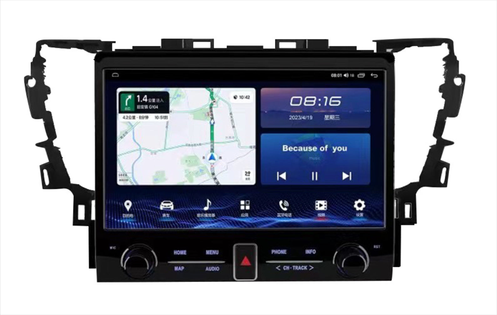 Toyota Alphard 2015-2023 10 Series 10.1" GPS Wireless Apple CarPlay Android Auto Stereo Radio