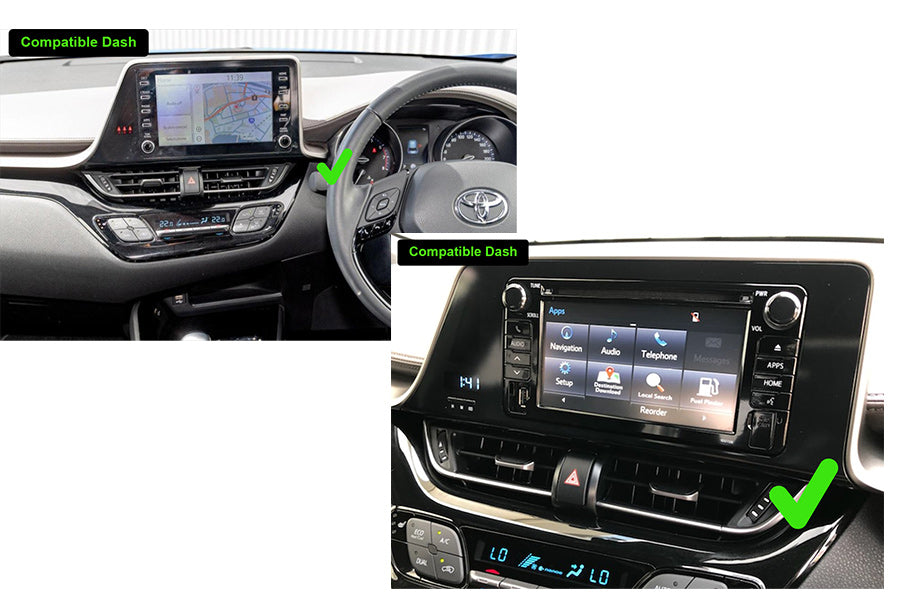 Toyota CHR 2015-2022 12.3" infotainment GPS Wireless CarPlay Android Auto Stereo, Toyota CHR 2015-2022 11.5" infotainment GPS Wireless CarPlay Android Auto Stereo