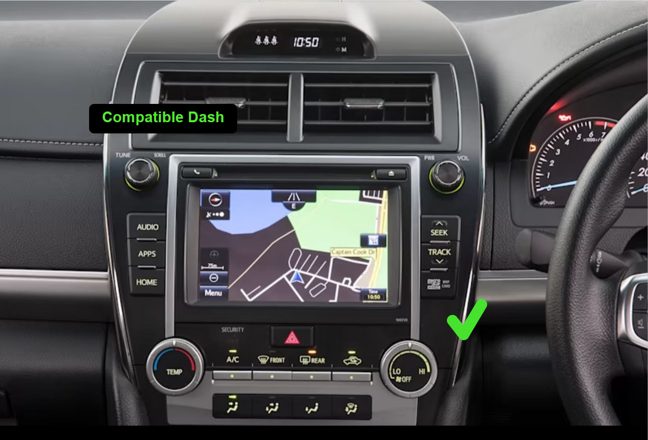 Toyota Camry 2011-2017 stereo facia suit both 10 inch android and 7 inch Double din 2 din fascia frame