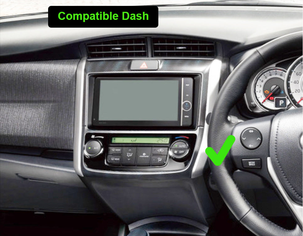 Toyota Corolla Axio Fielder stereo facia suit both 10 inch android and 7 inch Double din 2 din fascia frame