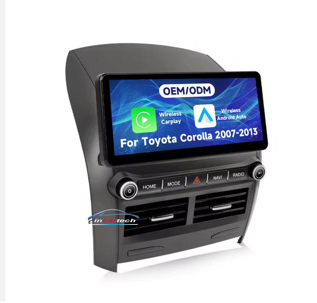 Toyota Corolla Sedan 2008-2012 12.8 inch GPS Bluetooth USB Apple CarPlay Android Auto