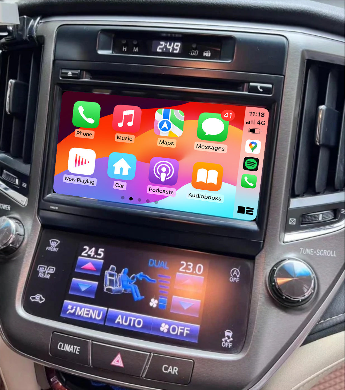 Toyota Crown 14 generation 2012-2018 Add Wireless Carplay & Android Auto MMI Retrofit integration interface