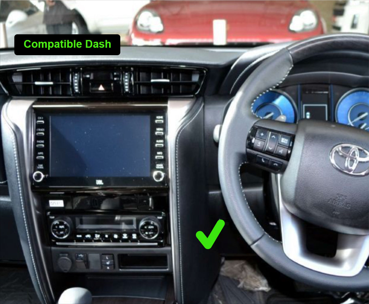 Toyota Fortuner 2015-2024 12.3" GPS Wireless Apple CarPlay Android Auto Stereo headunit