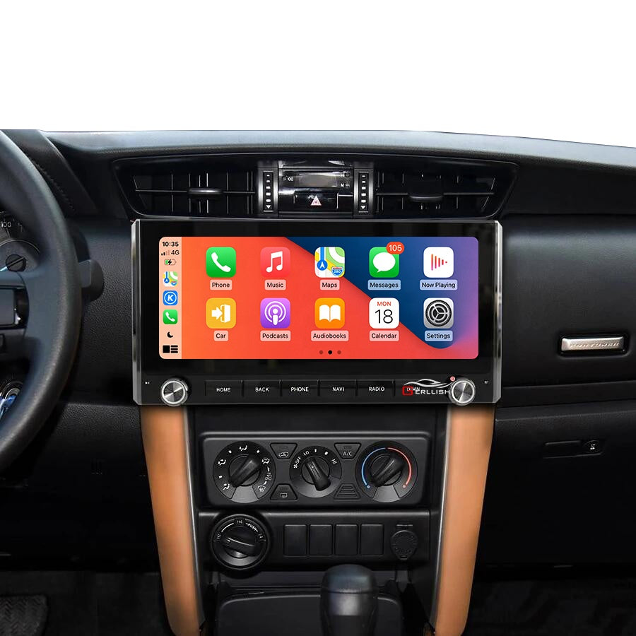 Toyota Fortuner 2015-2024 12.3" GPS Wireless Apple CarPlay Android Auto Stereo headunit