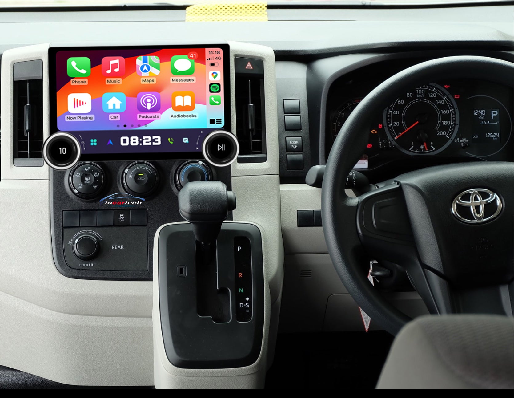 10.1-Inch Android 13 Car Stereo For Toyota Hiace 2004-2019 - 4GB RAM, 64GB ROM, Carplay, GPS, WiFi