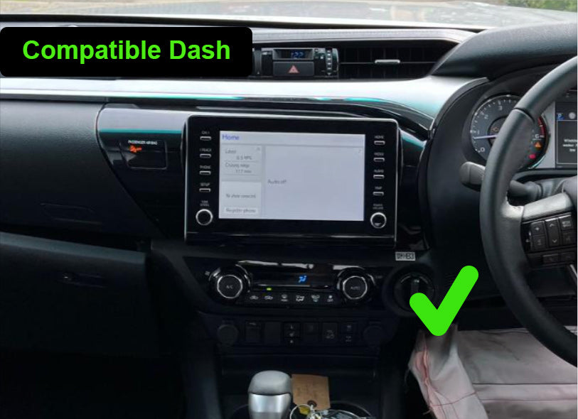 Toyota Hilux 2015-2025 suit both 10 inch android and 7 inch Double din 2 din fascia frame