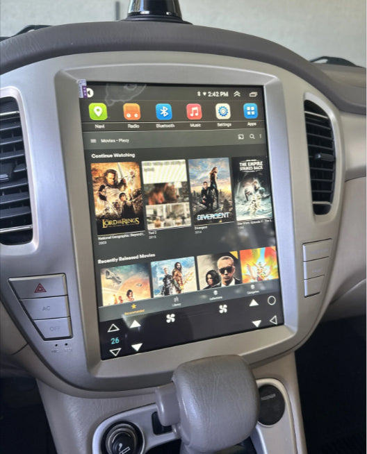 Toyota Kluger 2003-2008 9.7" verical screen GPS Wireless Apple Carplay Android Auto Stereo Radio