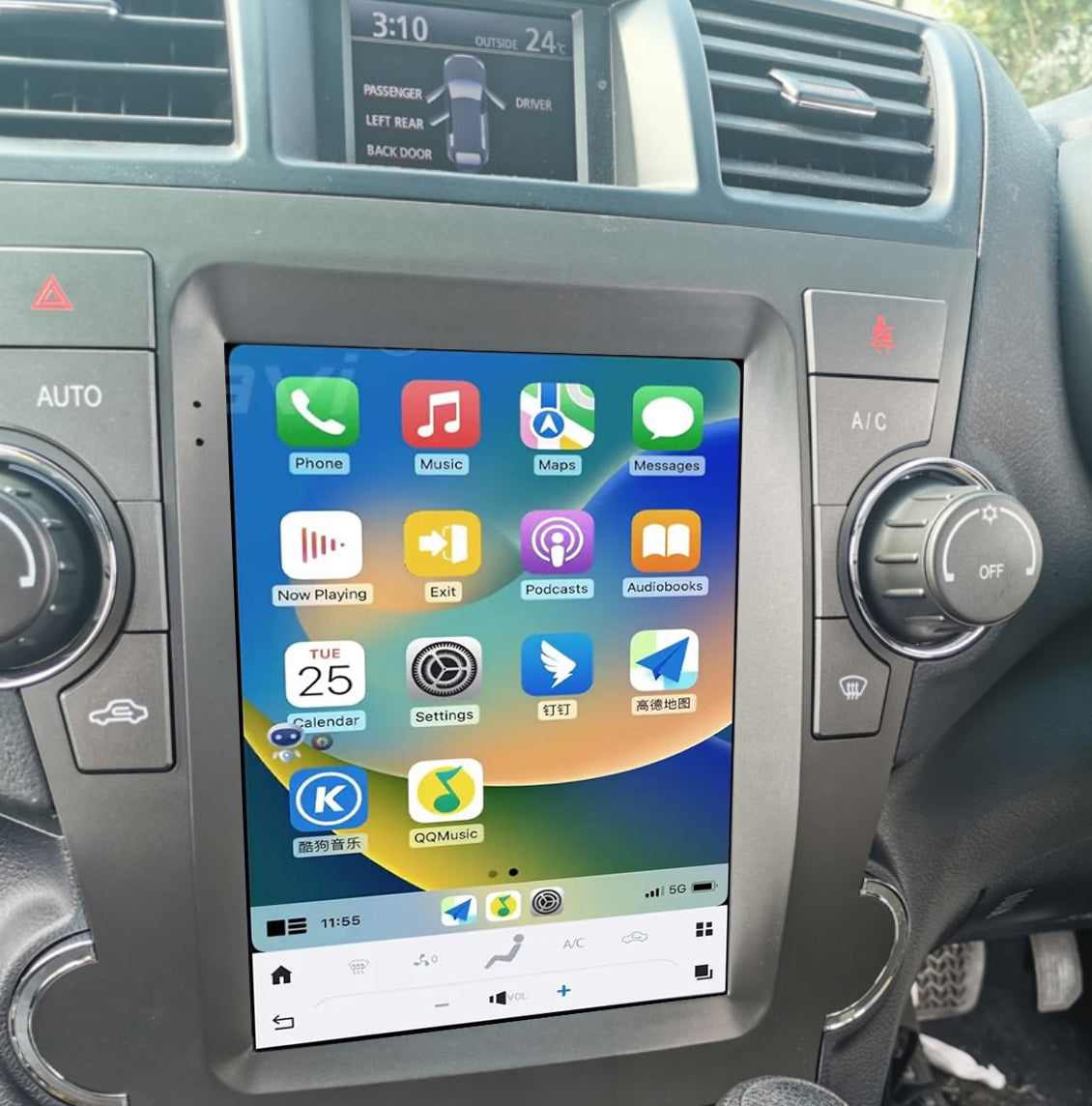 Toyota Kluger 2008-2015 9.7" GPS Wireless Apple CarPlay Android Auto Stereo Radio