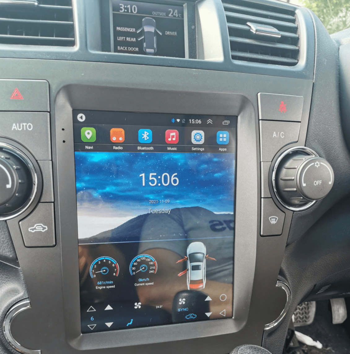 Toyota Kluger 2008-2015 9.7" GPS Wireless Apple CarPlay Android Auto Stereo Radio