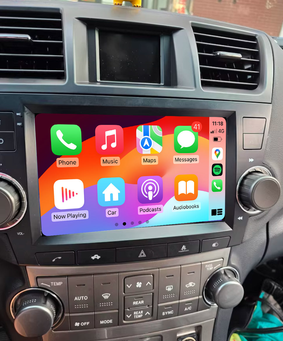 Toyota Kluger 2008-2015 9" GPS Wireless Apple CarPlay Android Auto Stereo Radio