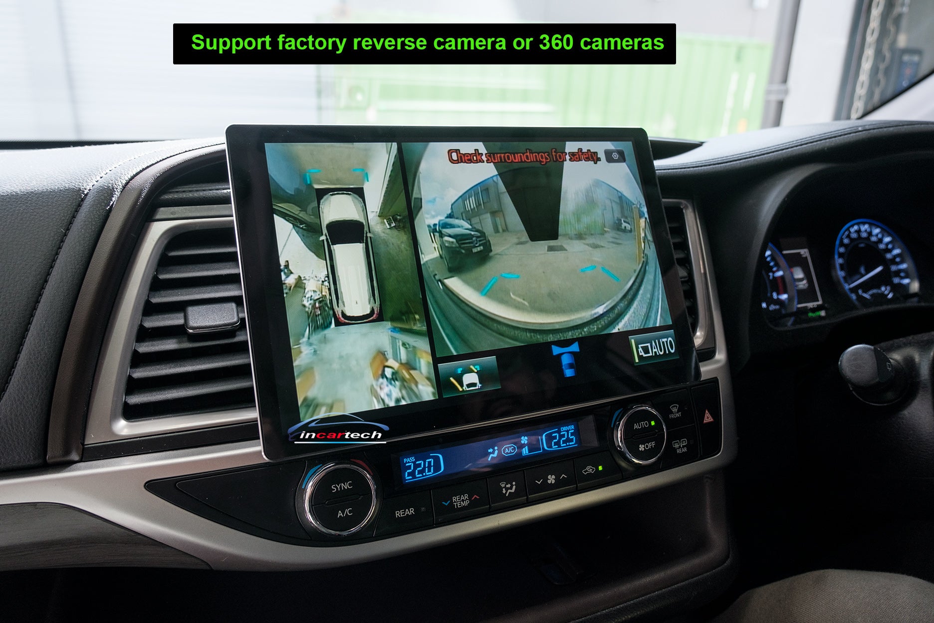 Toyota Kluger 2015-2021 13.3" Touchscreen Wireless Apple CarPlay Android Auto