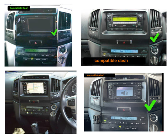 Toyota Land cruiser 07-15 200 Series LC200 GPS Wireless Apple CarPlay Android Auto Stereo Radio
